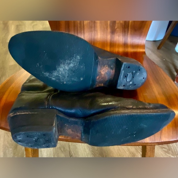 Black leather Olathe men’s boots - Picture 3 of 4